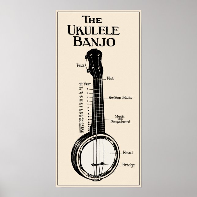Ukulele Banjo Poster (Framsidan)