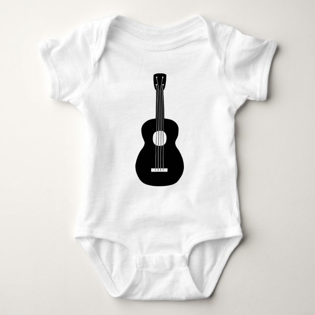 Ukulele - Black T-shirt (Framsida)
