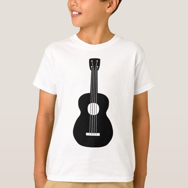 Ukulele - Black Tee Shirt (Framsida)