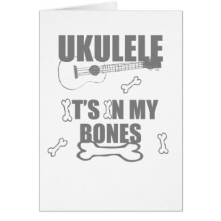 Ukulele Bones Hälsningskort