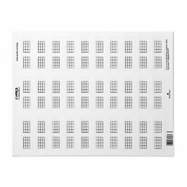 Ukulele Chord Chart 4-Fret Black Template Stickers Returadress Etikett