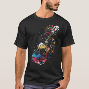 Ukulele Colorful Musician Ukulele Ukulele Player T Shirt