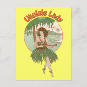 Ukulele Dam #1-vykort Vykort