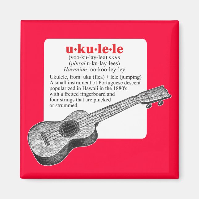 Ukulele Definition Magnet (Framsidan)