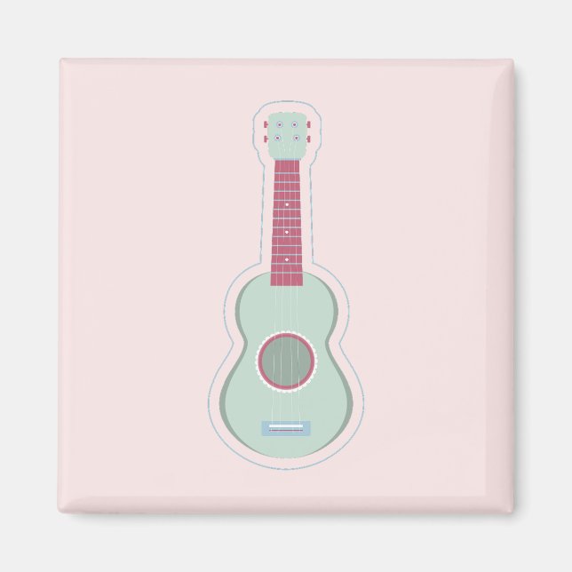 ukulele-dekal magnet (Framsidan)