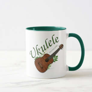 Ukulele-en livsföringmugg mugg