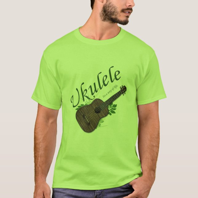 Ukulele-en livsföringutslagsplats 2 tee (Framsida)