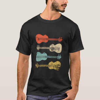 Ukulele Färgglad Eapple Hawaiiansk Uke T Shirt