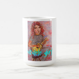 Ukulele-flicka Kaffemugg