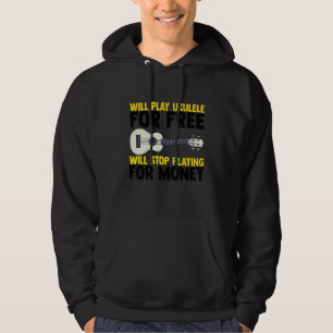 Ukulele Gitarr Musik Musiker Gitarrist  För Musik Hoodie