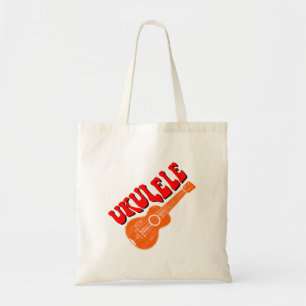 Ukulele Groovy Text Art Tygkasse