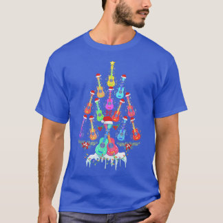 Ukulele Guitar Julafton Santa Musical Instrument C T Shirt
