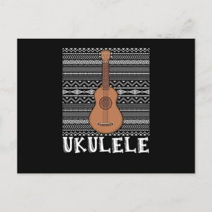 Ukulele Guitar Music Musician Acoustic Band Gift Vykort