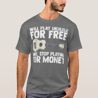 Ukulele guitar musician guitarist gift för m t shirt