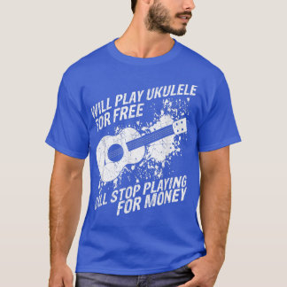 Ukulele guitar-musikkonsert guitarist-gåva till mu t shirt