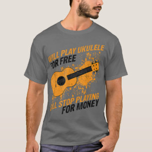 Ukulele guitar-musikkonsert guitarist-gåva till mu t shirt