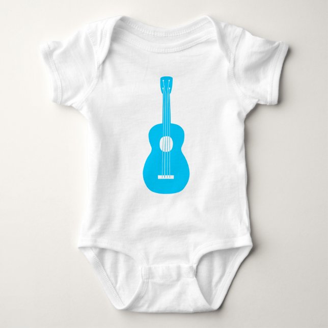 Ukulele - Himmelblå T-shirt (Framsida)