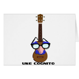 Ukulele inkognito hälsningskort