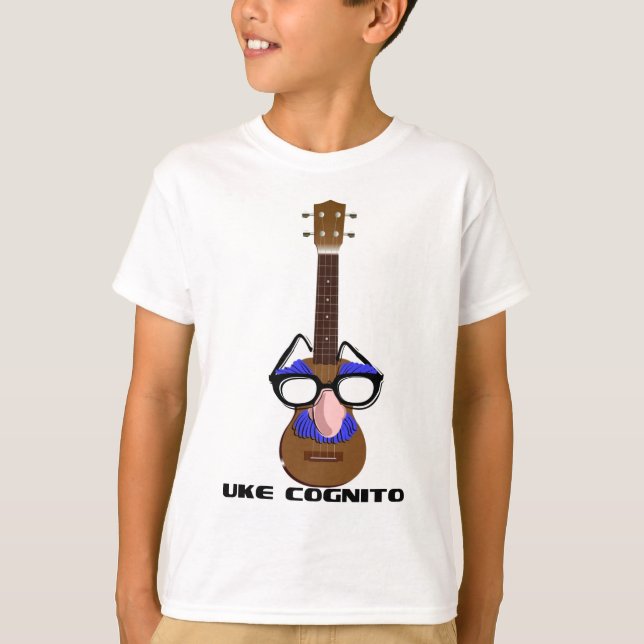 Ukulele inkognito tee shirt (Framsida)
