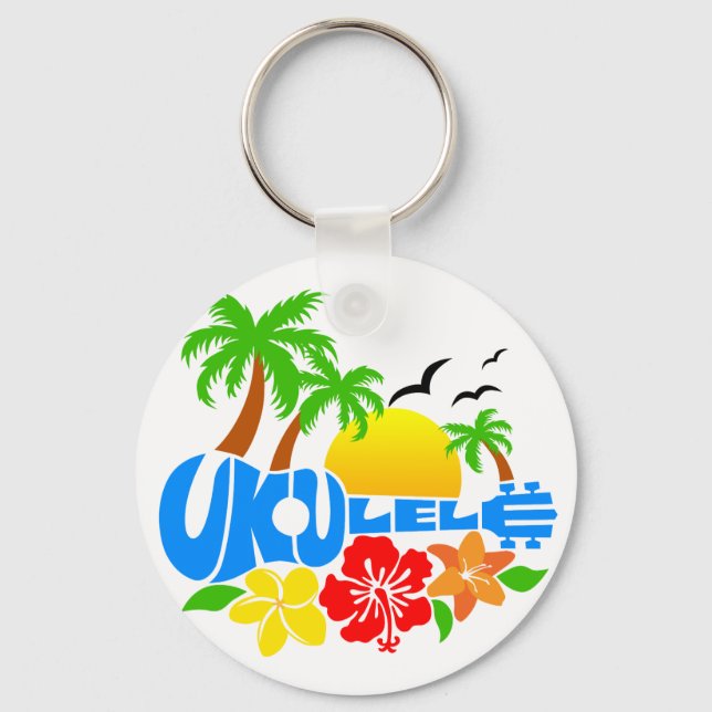 Ukulele Island Logotyp Nyckelring (Framsida)