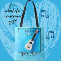 Ukulele Kärlek i Söt Shades of Blue
