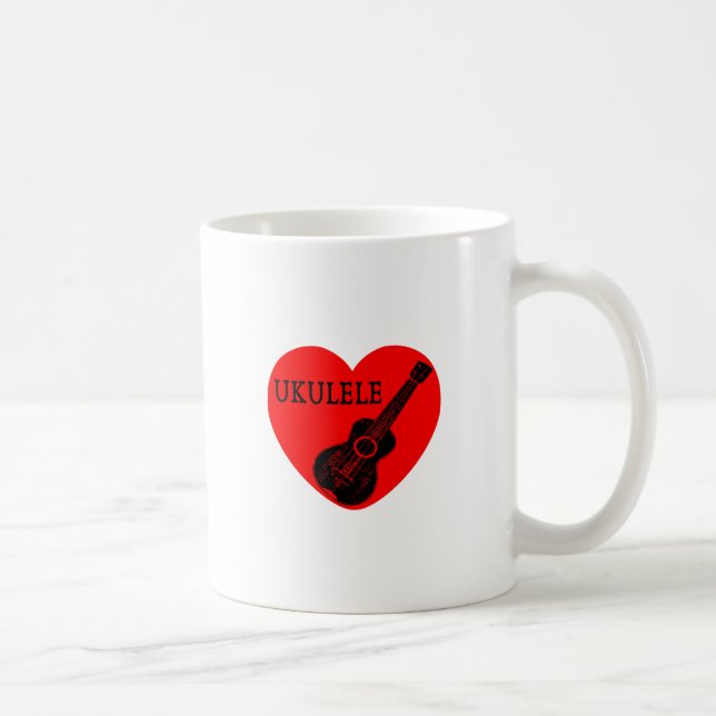Ukulele Kärlek Kaffemugg (Höger)
