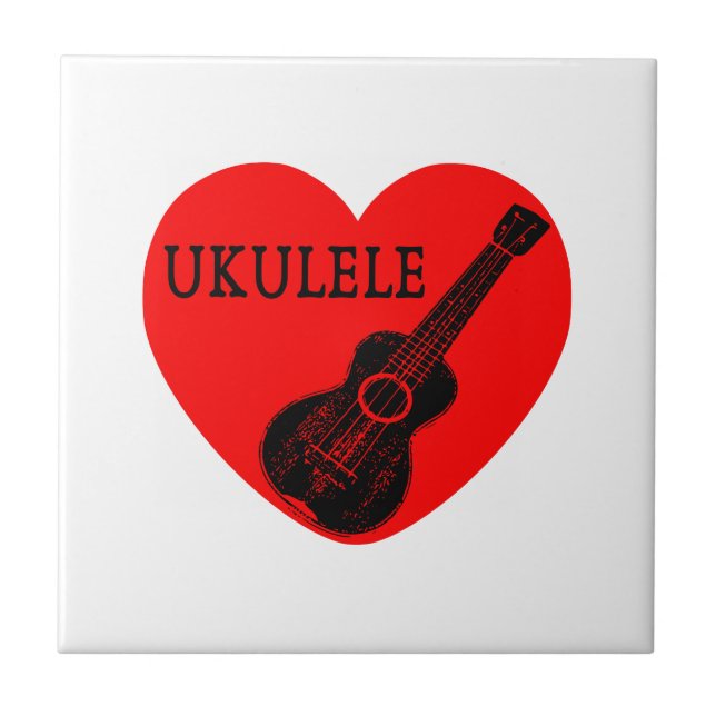 Ukulele Kärlek Kakelplatta (Framsidan)