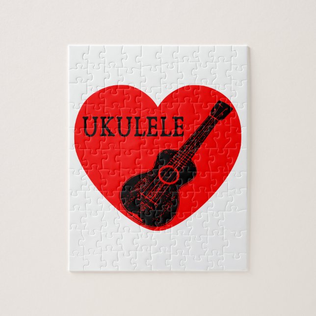 Ukulele Kärlek Pussel (Vertikal)