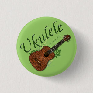 Ukulele-knäppas en liten livsföring knapp