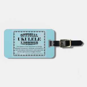 Ukulele License Bagagebricka