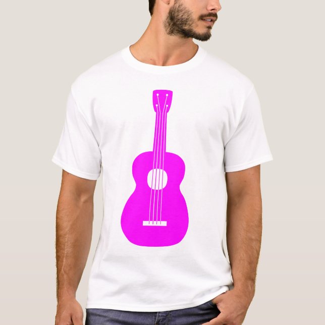 Ukulele - Magenta Tee Shirt (Framsida)