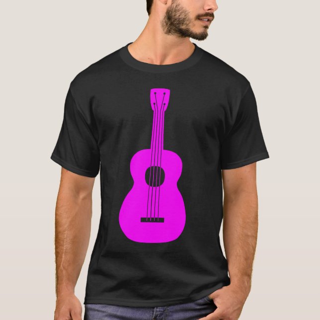 Ukulele - Magenta Tee Shirt (Framsida)