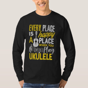 Ukulele Manar Women Kids för Uke Ukulele Player T Shirt
