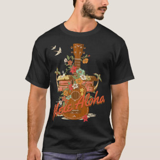 Ukulele Mele Aloha Hawaii for Island Music Älskare T Shirt