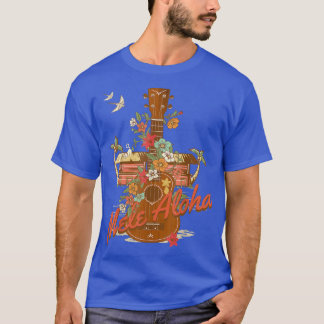 Ukulele Mele Aloha Hawaii for Island Music Lovers T Shirt