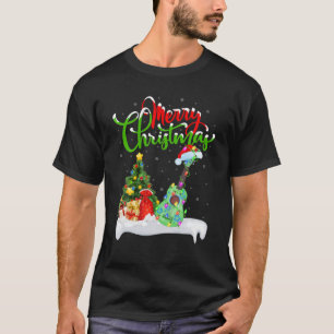 Ukulele Music Älskare Julafton Lighting Santa Ukul T Shirt