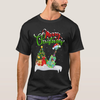 Ukulele Music Älskare Julafton Lighting Santa Ukul T Shirt