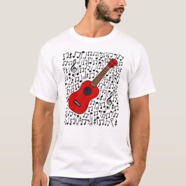 Ukulele Musik noter Uke Player Musician T Shirt