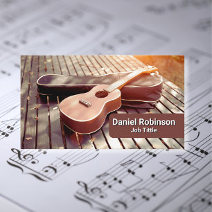 Ukulele Musiklärare Visitkort