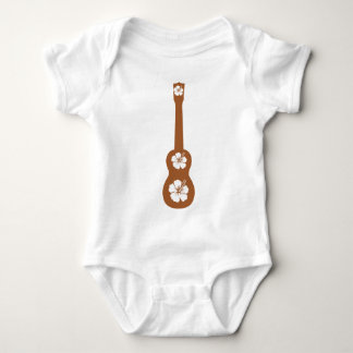 Ukulele- och vithibiskus tröja