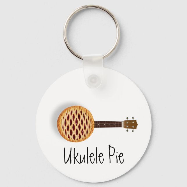 Ukulele Paj Keychain Nyckelring (Framsida)