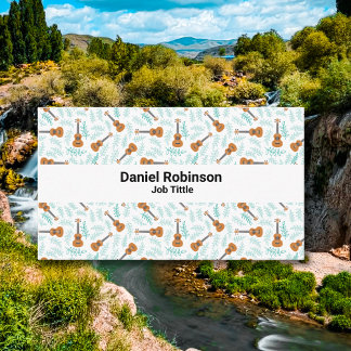 Ukulele patterns visitkort