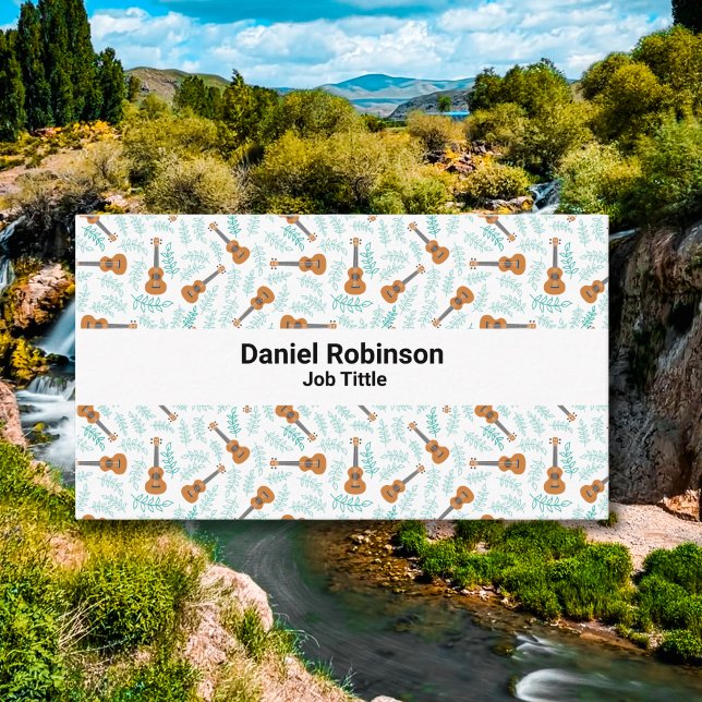 Ukulele patterns visitkort (Skapare uppladdad)