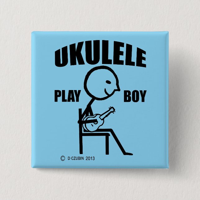 Ukulele Play Boy Knapp (Framsida)