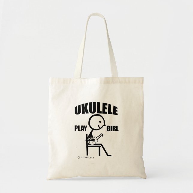 Ukulele Play Girl Tygkasse (Framsidan)