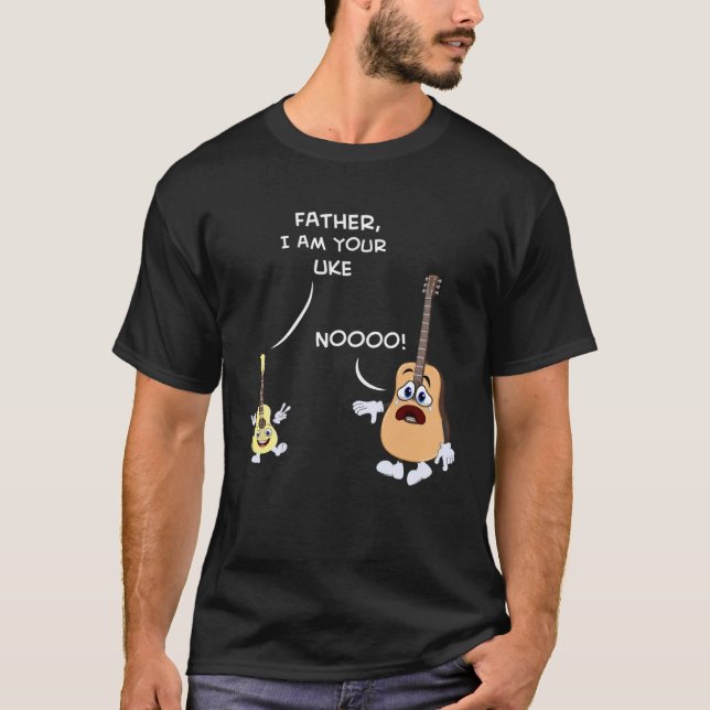 Ukulele Player Far I är ditt slagord T Shirt (Framsida)