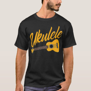 Ukulele Player Funny Music Instrument Guitar Älska T Shirt