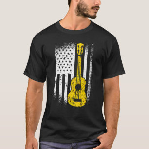 Ukulele Player Hawaii USA Amerikanska Ukulele T Shirt