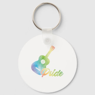 Ukulele Pride Uke Instrument Music Guitar Gift Nyckelring