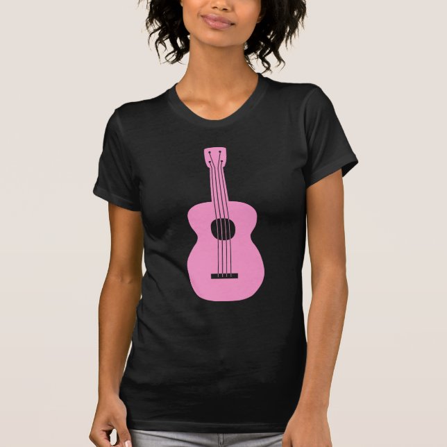 Ukulele - rosa tee shirt (Framsida)